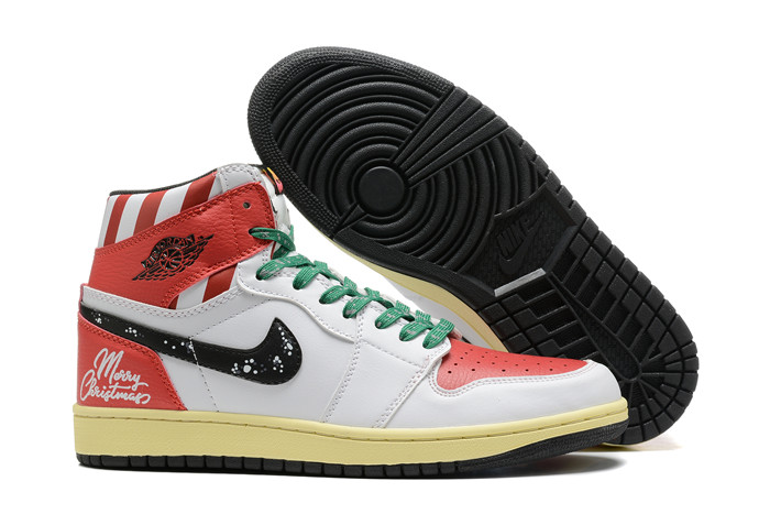Men's Running Weapon Air Jordan 1 High White/Red Shoes 0292 Men's Running Weapon Air Jordan 1 High White/Red Shoes 0292